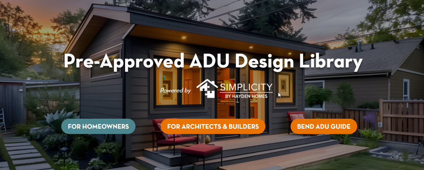 Bend Chamber Announces Pre-Approved ADU Design Library