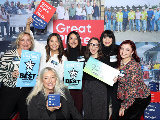 Hayden Homes Nationally Ranked 11th Best Workplace for Women and 13th Best Workplace for Parents